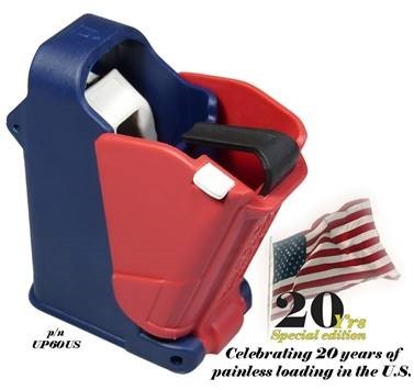 MAGLULA UPLULA UNIVERSAL PISTOL MAGAZINE LOADER AND UNLOADER 9MM TO .45 US FLAG UP60US - Taurus Savings